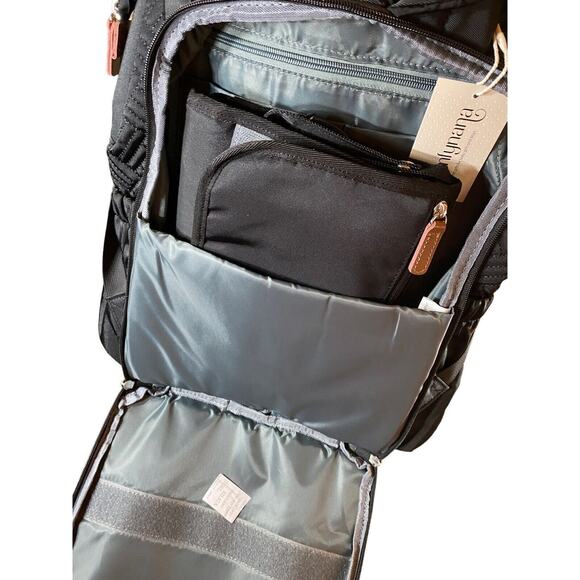 Comfynana Baby Diaper Bag Backpack with Changing Station Diaper Bags B&G (Gray) - Picture 10 of 11
